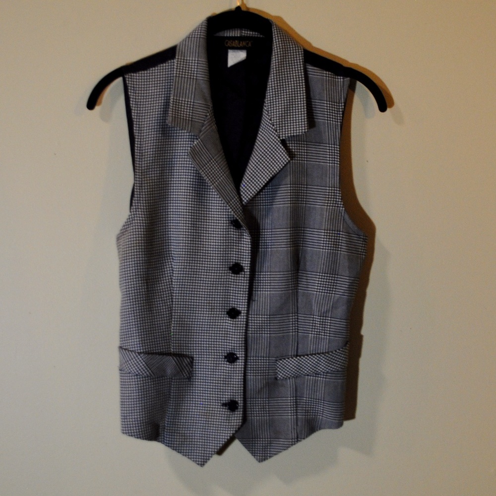 Casablanca Vintage 80s/90s Suit Vest - Size 6